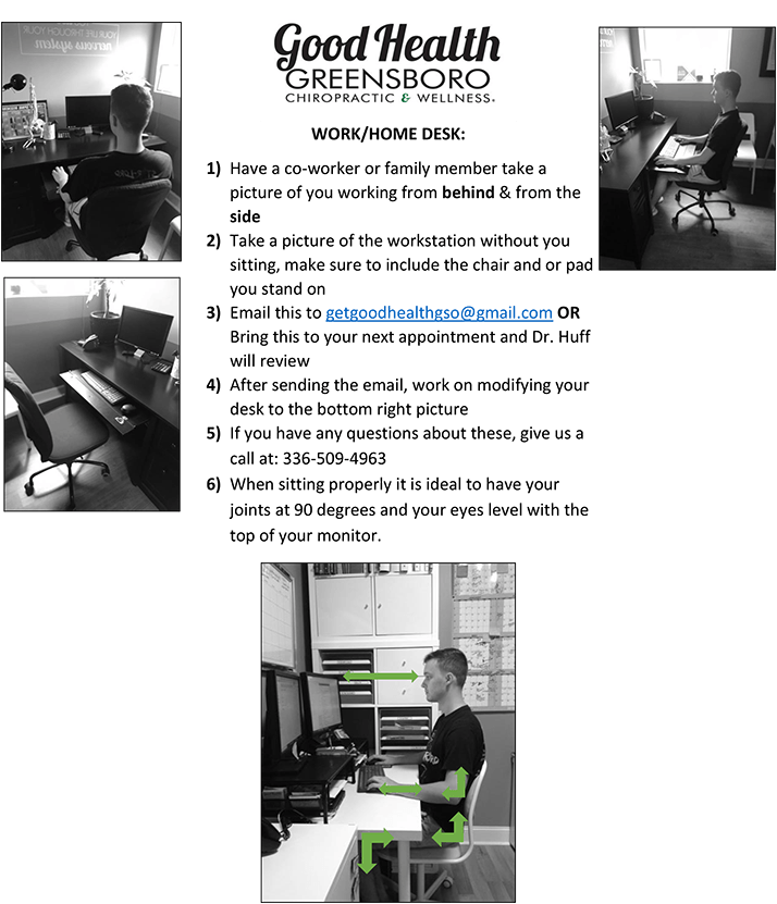 Office or Home Desk Posture Instructions Office or Home Desk Posture Instructions