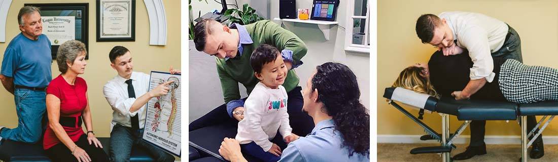 Chiropractor Greensboro NC David Huff With Patients