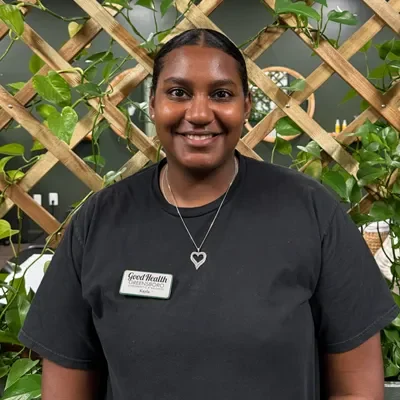 Woman smiling